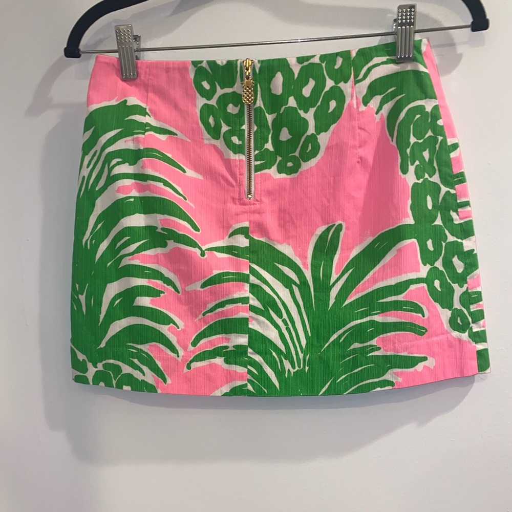 Lilly Pulitzer Pink and Green Mini Skirt - Picture 5 of 13